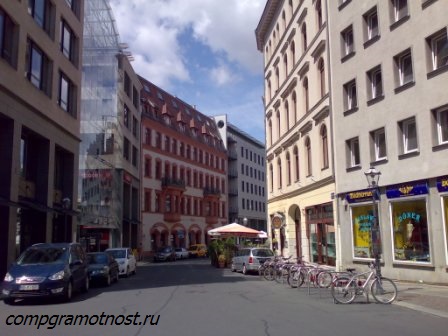 улочка в Лейпциге