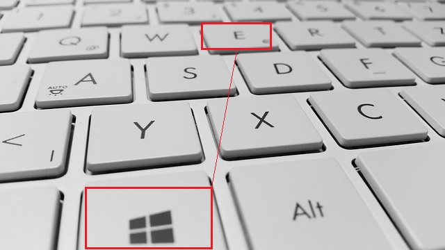 клавиши Win+E открыть Проводник в Windows 10