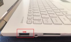 один разъем USB на ноутбуке